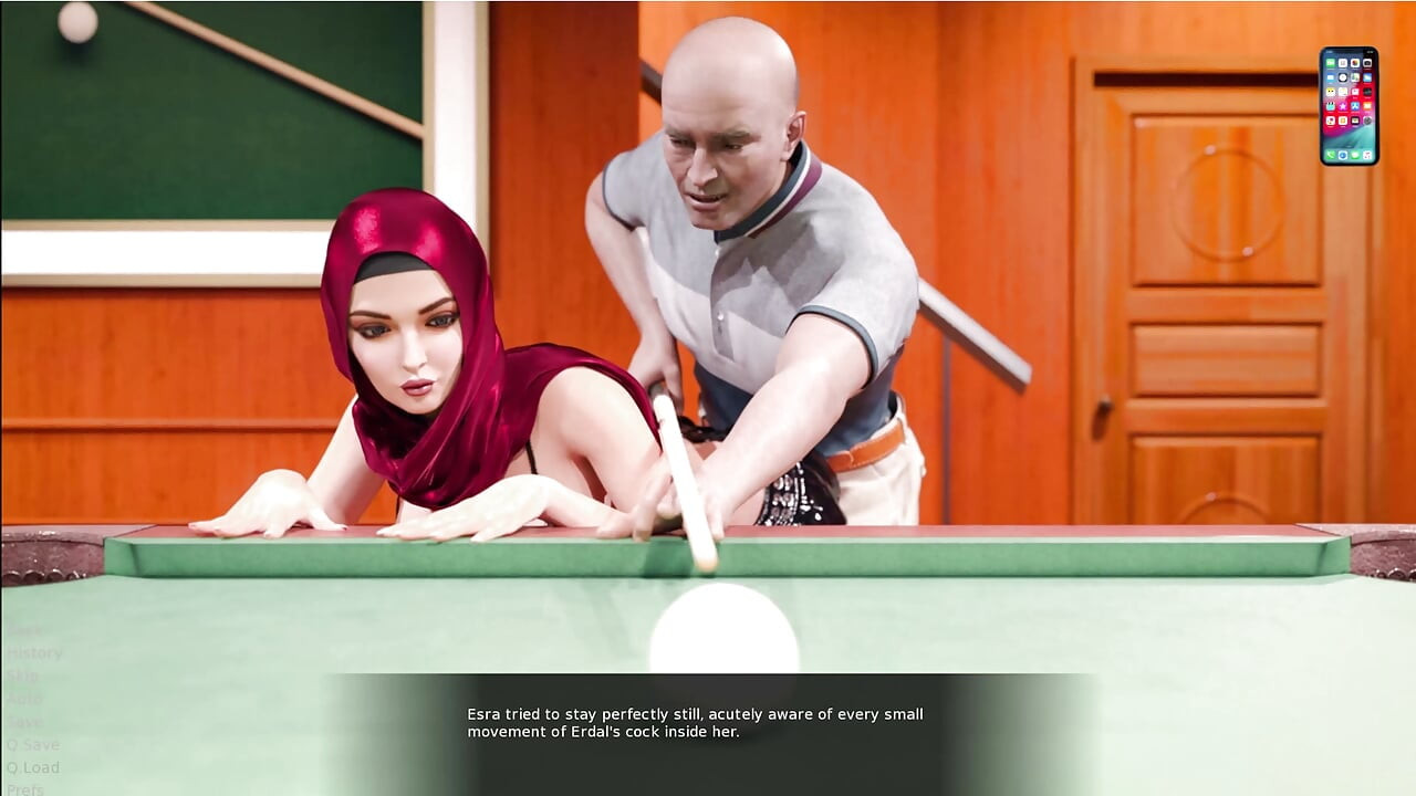 Esra in Istanbul 8 Esra Is Playing Pool and Its Getting Very Hot