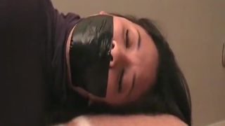 Fragiledesires Black Tape Gagged and Hogtied