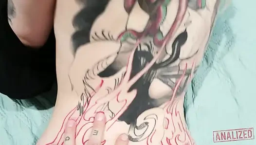 Baby Sid's Backdoor Bliss - Tattooed Teen's Anal Creampie Adventure