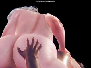 3D CG Animation 3D-Sex, große Titten