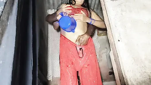 Bathroom Shower Surprise Turns Steamy: Roommate Invades and Fucks Ayesha's Wet Pussy