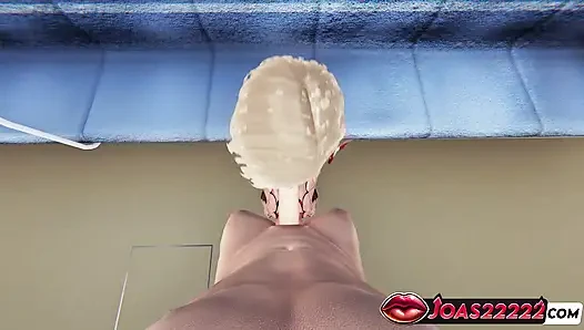 Trish subway animasi 3d - duduk mengocok, blowjob tangan gratis, mani muncrat tenggorokan dalam