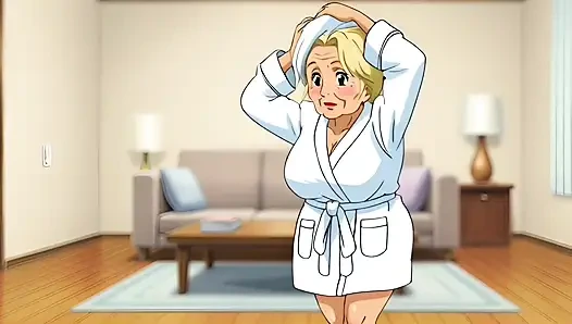 Married Nudist Granny Was Fucked in a Big Ass by Her Husband's Stepbrother Right in the Kitchen - Hentai