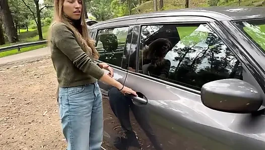 Lesbians Having Fun Outside