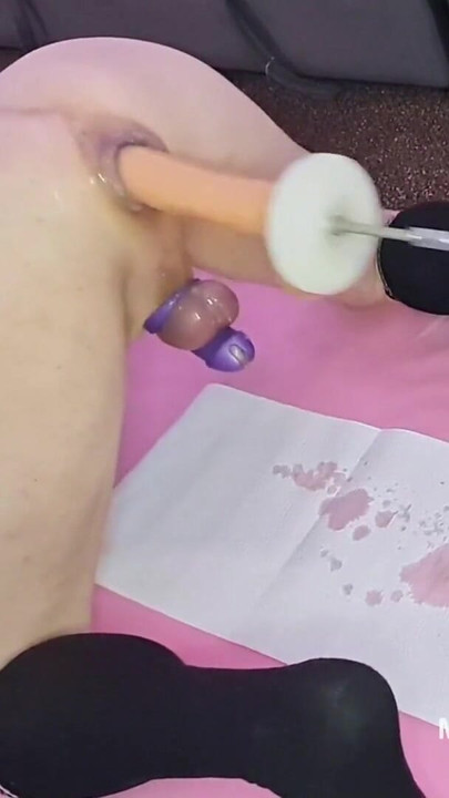Powerful moment from "Mature DILF Mike Essex hands free chastity cage cum and pee squirt on the fucking machine"
