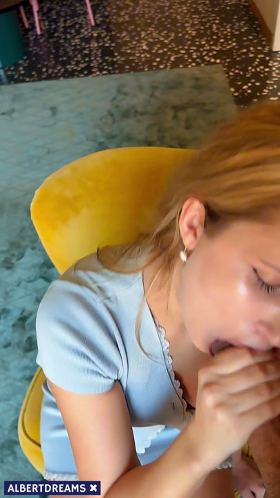 College girl recive cum in mouth and drink all | Clip 1