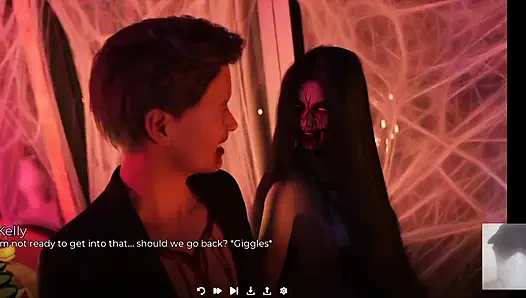 Heißer Halloween-Dreier mit Stempom und stiefschwester