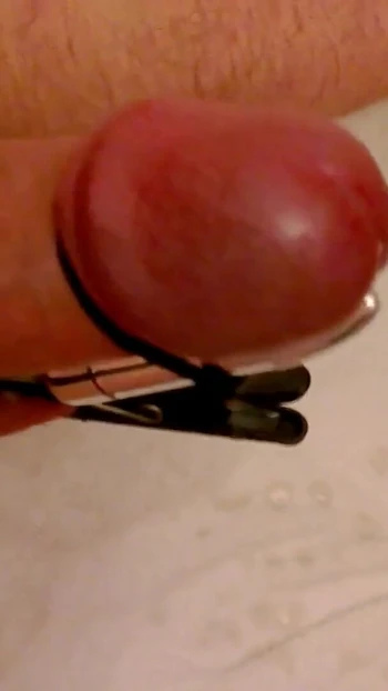 Stunning moment from "Pegged Balls and Hands Free Cumshot"