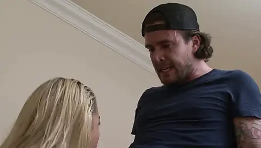 Cute college teen fucked from big cock dude