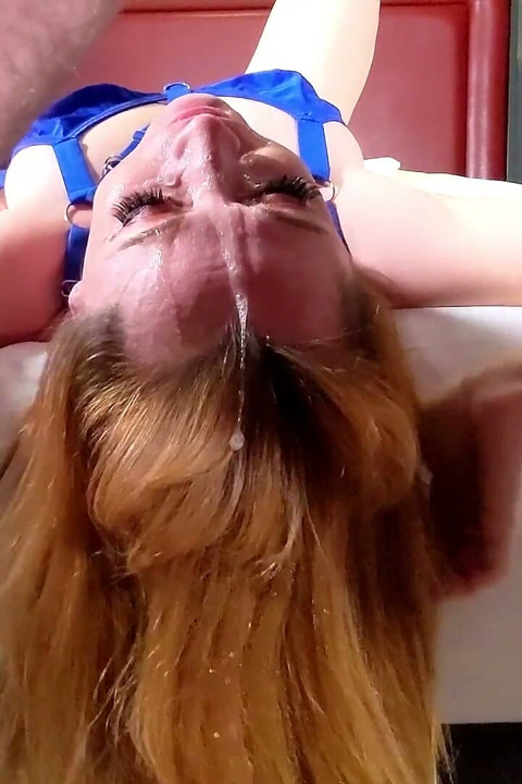 Submissive Slut Sloppy Spit Fetish BJ and Mouthful of Cum