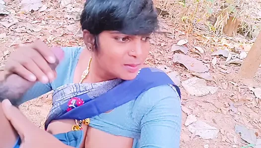 Indian Outdoor Sex. Desi Bhabi Secret Fucking Hubby in Forest. Telugu Dirty Talks.