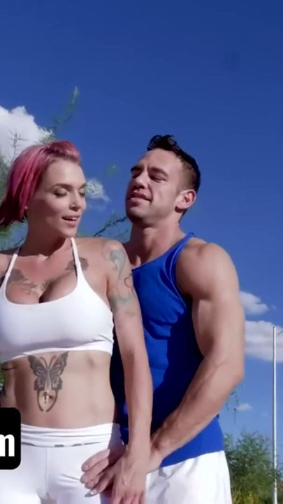 GotMylf - Flexible Tattooed Milf With Big Tits Works Out Her Pussy Muscles With Athletic Trainer | Clip 1