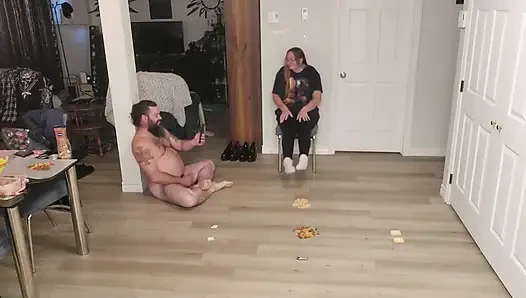 Essen und schwanz zerquetschen, sahniges ende