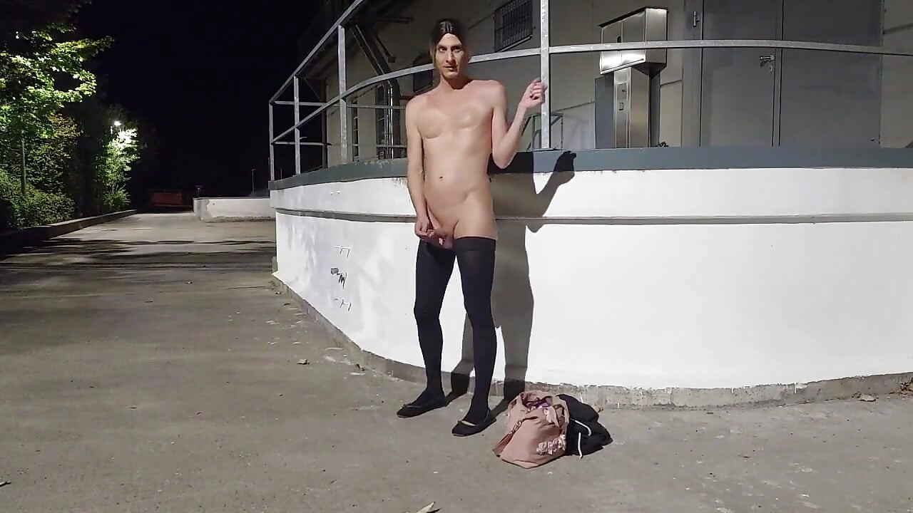 Horny with Vibrator Outdoor