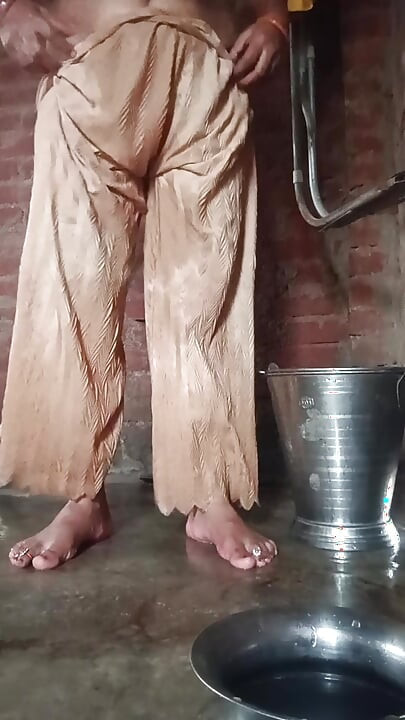 Deshi Indian Village teenage girl nude Bathroom video