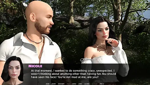 Exciting games: married wife doing naughty things with dildo outdoors and tells everything to her husband ep 11