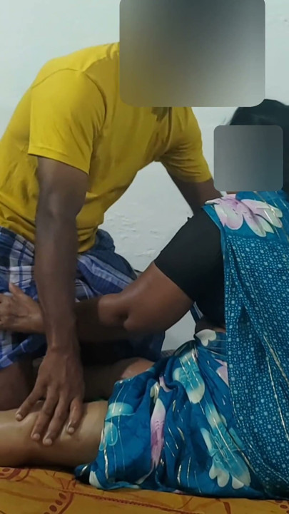 Step son I massaged my step mother and had hot sex with her | Clip 1