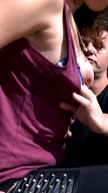 Captivating moment from "Casal Frances faz video de sexo amador durante as ferias"