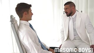MasonicBoys - Innocent Dex Devall is seduced by suited Italian DILF