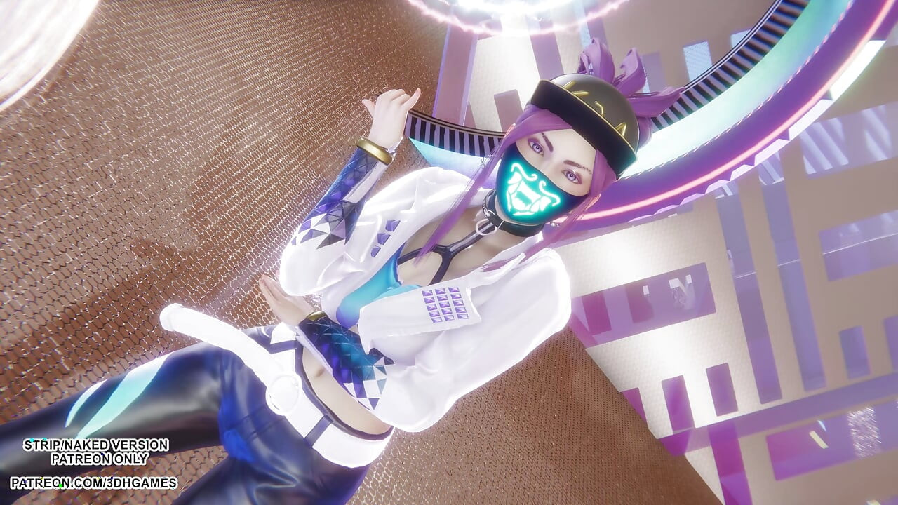 MMD KPop Demon Hunters - HUNTRX - Golden Ahri Akali Kaisa Sexy Kpop Dance League of Legends Hentai Uncensored 4K 60FPS