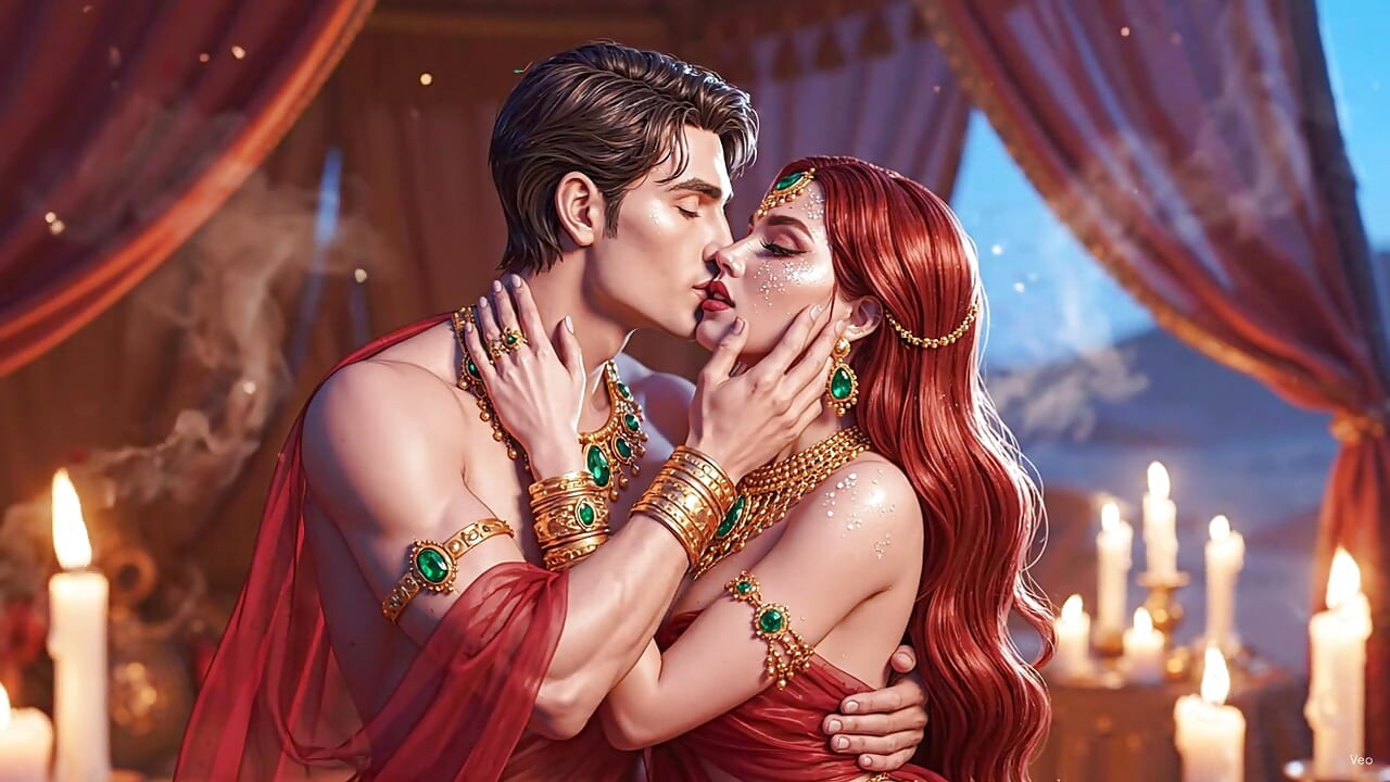 Soft Candle Light Mein Desi Wife Ki Intimate Night – White Saree Mein Husband Ke Saath Full Embrace Sex