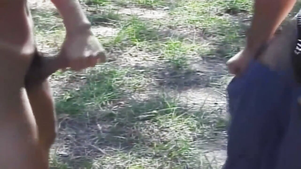 Busty Brunette MILF Rides Thick Cock Outdoors