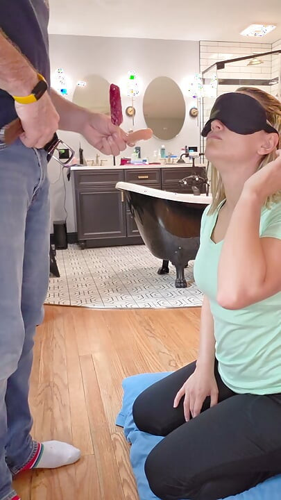 Tricked with the blindfolded taste test with blooper reel