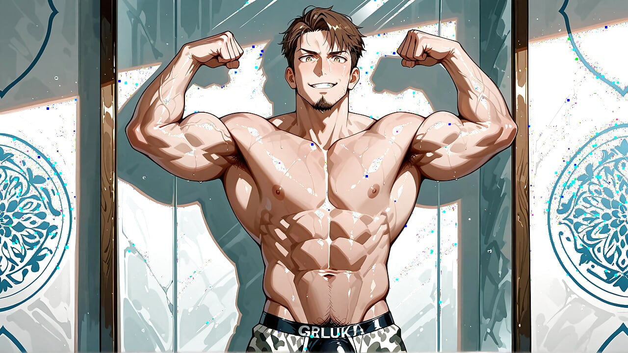 Ai セクシーなオイルド マッスル メン