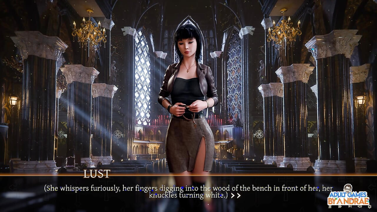 Sisters in Sin Gameplay Part 19 – Helga Caught Fingering in Front of the Altar