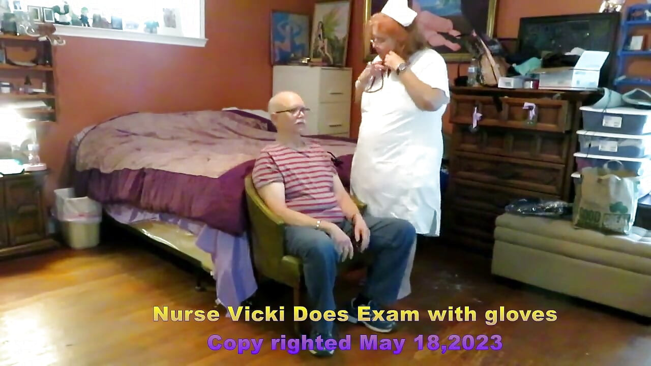 Nurse Vital Signs and Oral Exam with Gloves - Requested Video