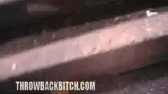 she is a crazy runaway slut black guys pound  ass dick mouth