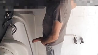 Masturbates in the toilets