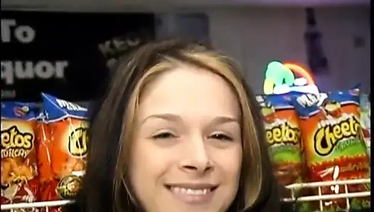 Pretty blonde fussy fucking big dick sucking in the market