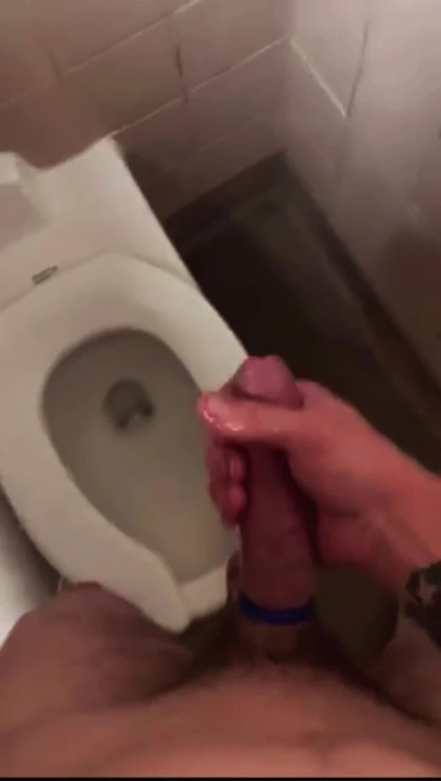Nude Public Restroom Cumshot