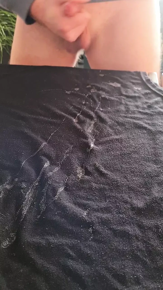 Cum on shirt