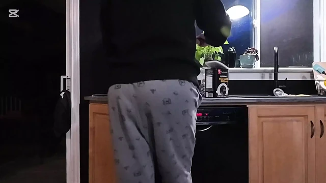 I Pee my PJ's and Cum all over myself just trying to make Coffee