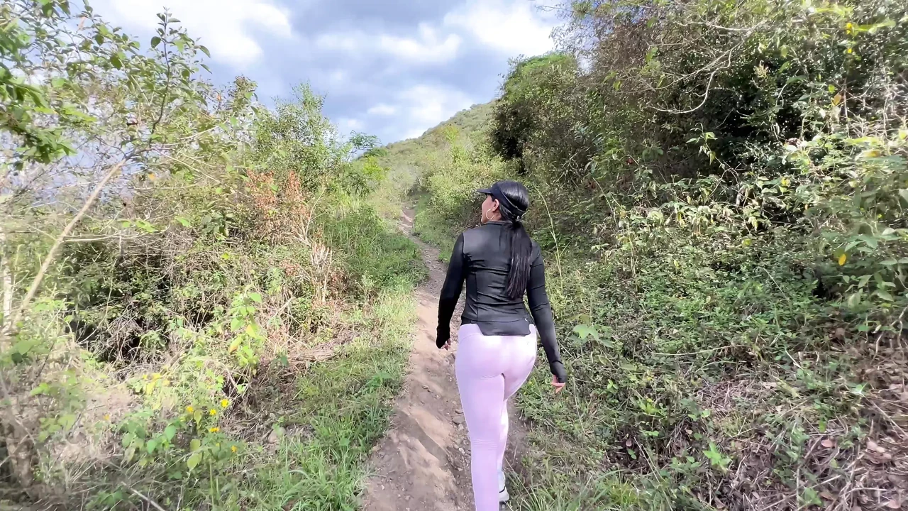 Hike in the woods with a new acquaintance ends in a rich public fuck