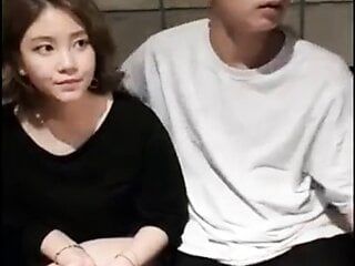 Menina coreana en livestream vip