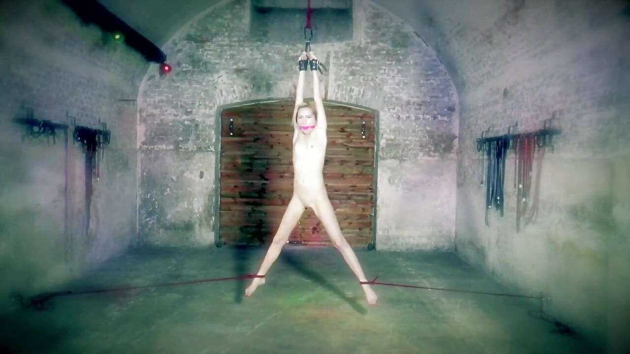 Blonde chick gets punished and gives hard squirt