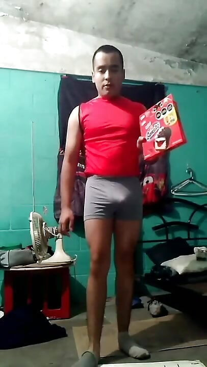 Jesus shirtless in boxer making goose cupcake smoothie video of 2020