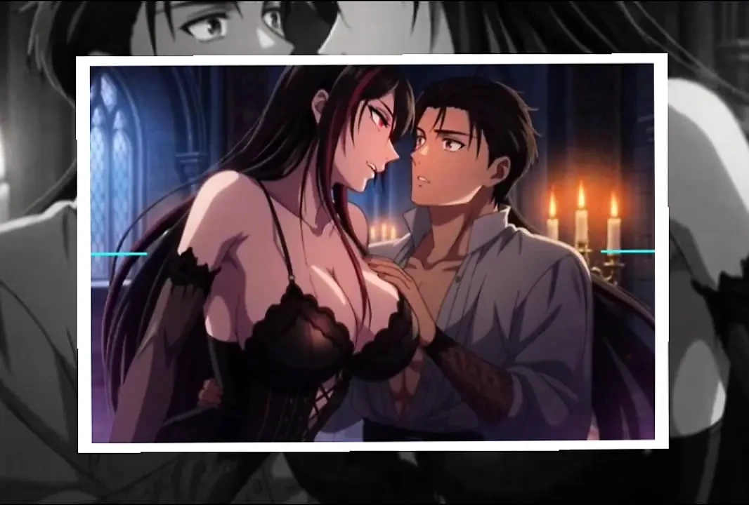 Gothic Vampire Queen Seduces Mortal Lover Into Forbidden Ecstasy & Eternal Bite