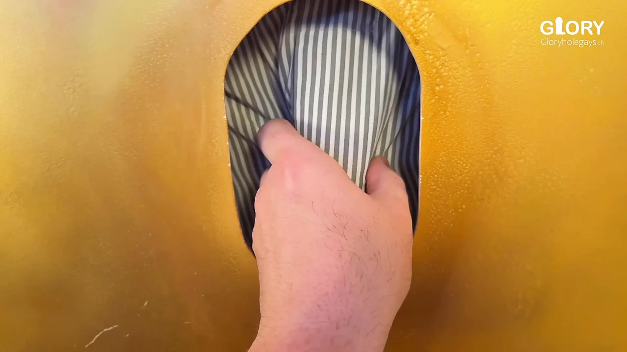 Horny Italo cock at the gloryhole – Made to cum with tongue technique!