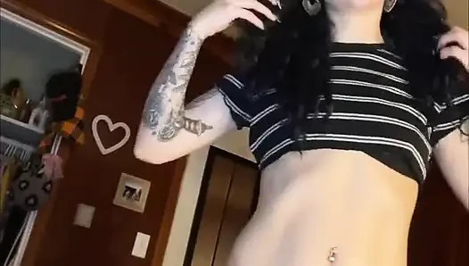 Goth Slut Barges In Your Room And Uses You For A Quickie