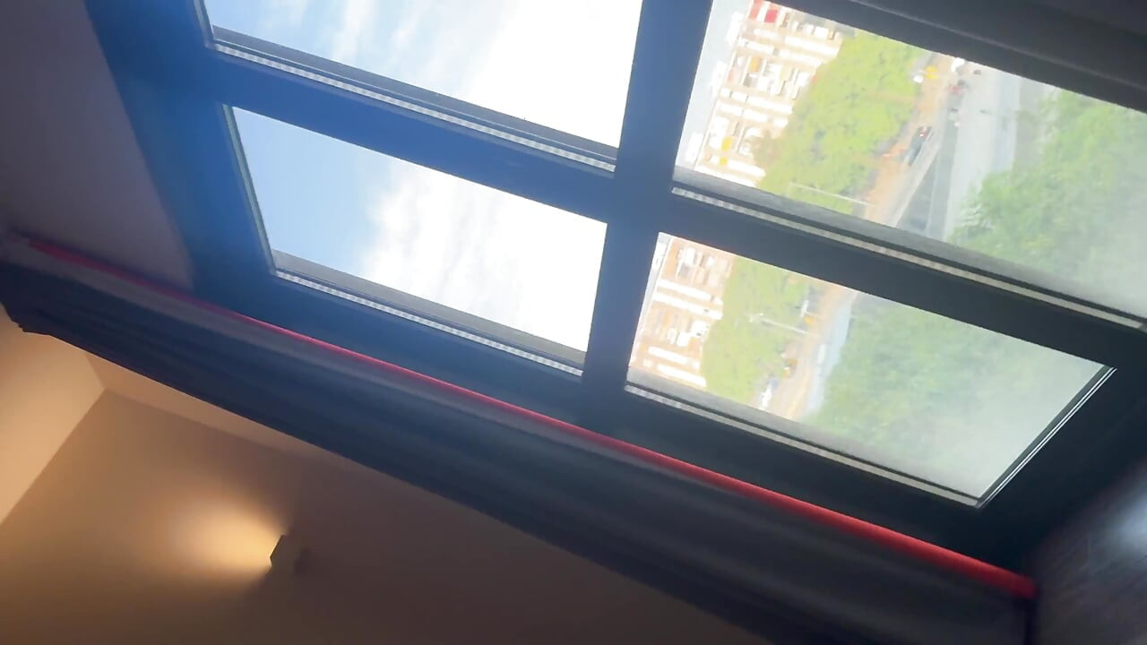 POV amatőr hármas a szállodai szobában Malen Ibizával