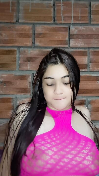 I masturbate my stepsister's tight pussy and play with perfect natural tits