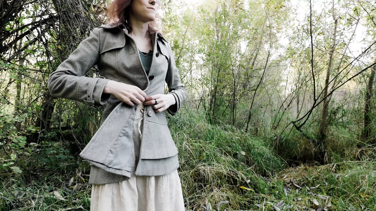 Stripping & Cumming in the Woods