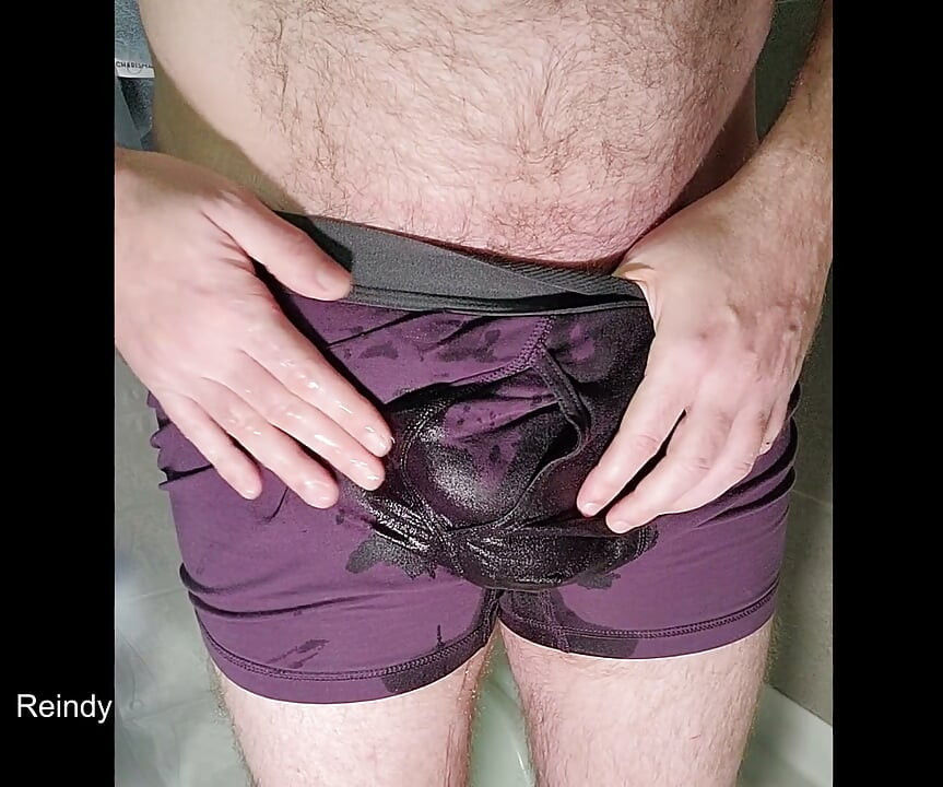 Soaking My Boxer-briefs and Jerking Out a Huge Load