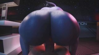 Liara T'soni Reverse Cowgirl (Animation With Sound)