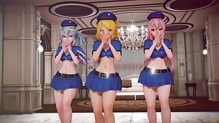Mmd R-18 - chicas anime sexy bailando - clip 286
