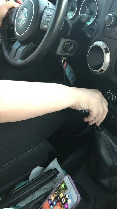 Topless Jeep drive